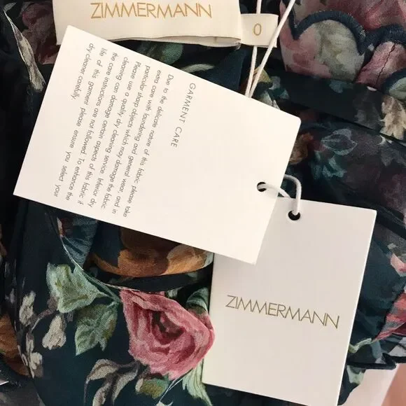 NWT zimmermann wavelength scallop silk dress - Picture 7 of 11
